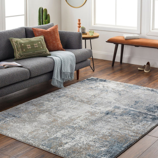 Livabliss Allegro Plus Turkish Machine Woven Polyester Area Rug for Large Living Spaces Ivory, Medium G 5'3" x 7'3" AGP2303-5373