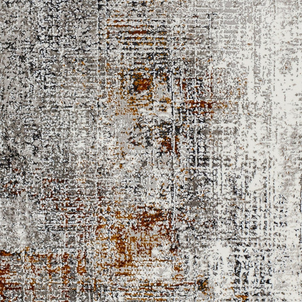 Livabliss Allegro Geometric Machine Woven Polyester Area Rug for Living Room or Dining Space Ivory, Charcoal 9'2" x 12' AGP2305-9212
