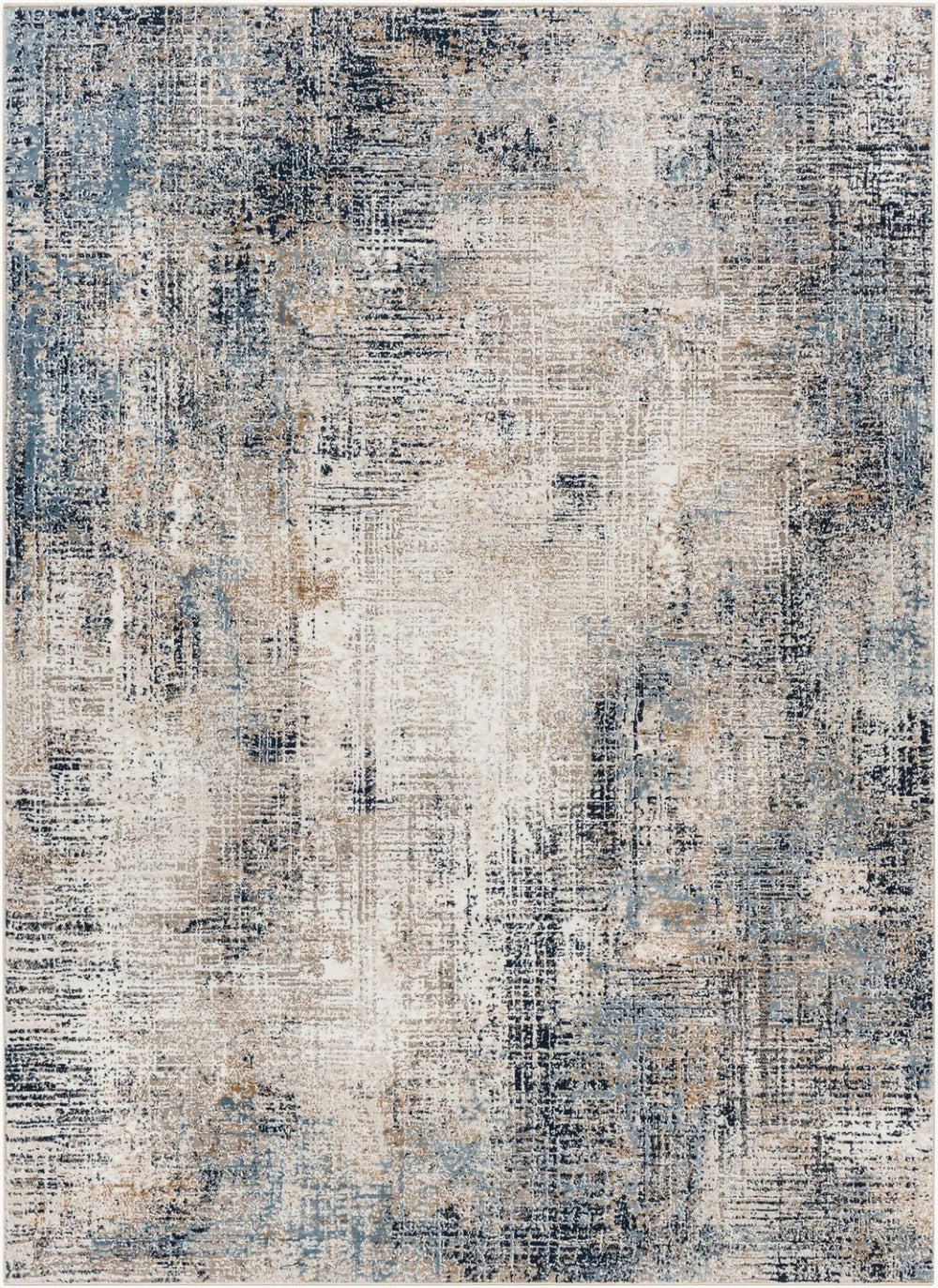 Livabliss Allegro Geometric Machine Woven Polyester Area Rug for Modern Living and Dining Spaces Light Gray, Med 5'3" x 7'3" AGP2306-5373