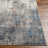 Allegro Plus AGP-2306 9'2" x 12' Machine Woven Rug AGP2306-9212  Light Gray, Medium Gray, Navy, Ivory, Amber Surya