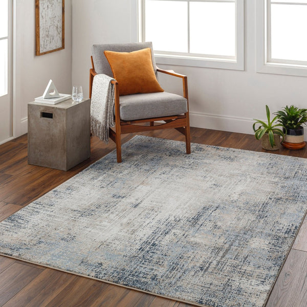 Livabliss Allegro Geometric Machine Woven Polyester Area Rug for Modern Living and Dining Spaces Light Gray, Med 5'3" x 7'3" AGP2306-5373