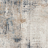 Allegro Plus AGP-2306 9'2" x 12' Machine Woven Rug AGP2306-9212  Light Gray, Medium Gray, Navy, Ivory, Amber Surya