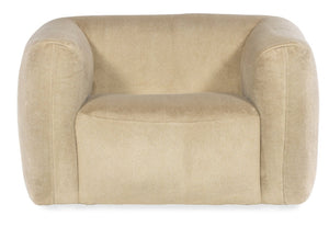 Hooker Furniture Stroud Chunky Lounge Chair In Cashmere Fawn Upholstery — Plush, Supportive Tight Seat & Modern Style SS408-01-470