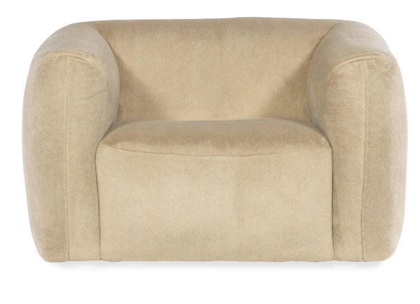 Hooker Furniture Stroud Chunky Lounge Chair In Cashmere Fawn Upholstery — Plush, Supportive Tight Seat & Modern Style SS408-01-470