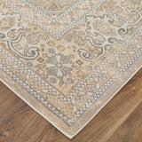 Feizy Rugs Celene Viscose/Polyester Machine Made Vintage Rug Brown/Ivory/Tan 10' x 14'