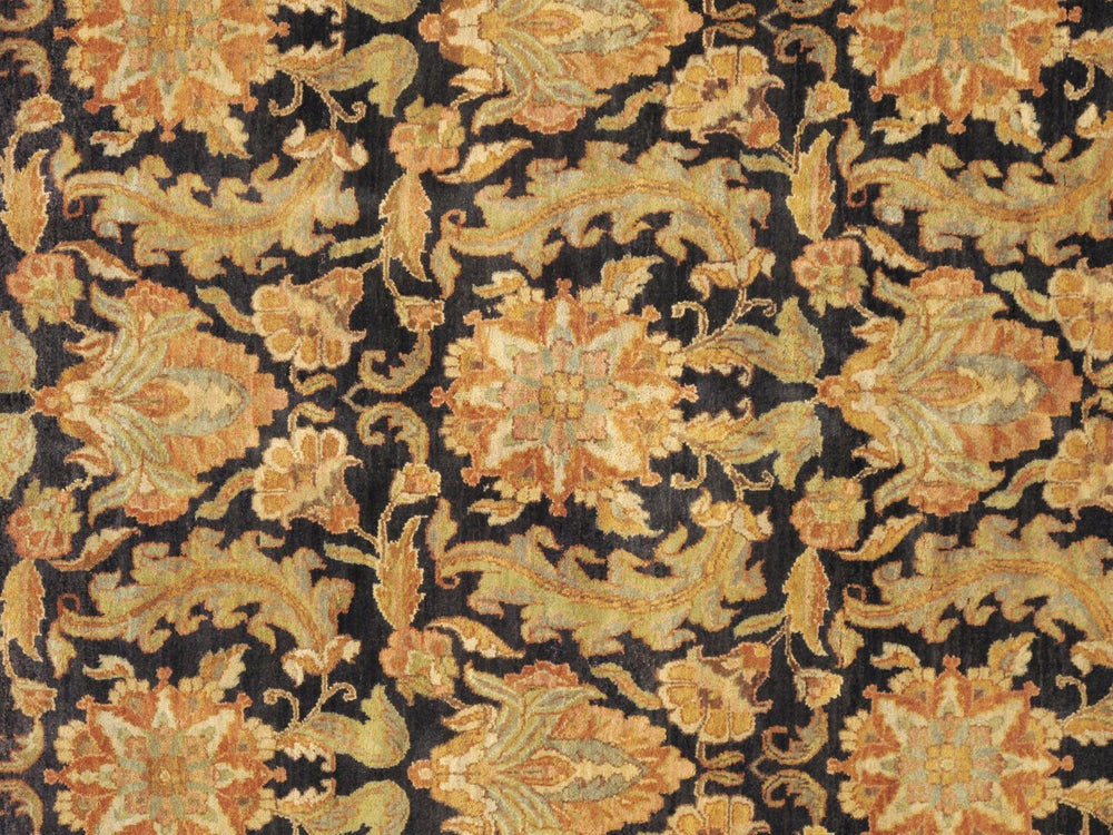 Pasargad Home Mogul Art Agra Hand-knotted Wool Area Rug In Elegant Red Floral Design For Indoors   024565