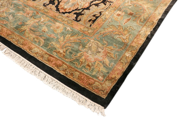 Pasargad Home Mogul Art Agra Hand-knotted Wool Area Rug In Elegant Red Floral Design For Indoors   024565