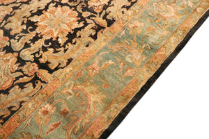 Pasargad Home Mogul Art Agra Hand-knotted Wool Area Rug In Elegant Red Floral Design For Indoors   024565