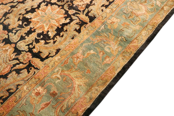 Pasargad Home Mogul Art Agra Hand-knotted Wool Area Rug In Elegant Red Floral Design For Indoors   024565