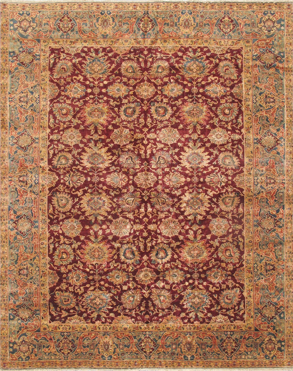 Pasargad Home Crown Jewel Agra Collection Hand-knotted Wool Area Rug - Timeless Elegance For Any Space   Ph-231 12x16