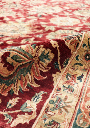 Pasargad Home Crown Jewel Agra Collection Hand-knotted Wool Area Rug - Timeless Elegance For Any Space   Ph-231 12x16