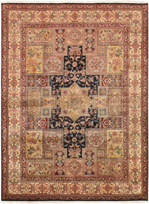 Pasargad Home Crown Jewel Agra Collection Hand-knotted Wool Area Rug - Timeless Elegance For Any Space   Phb-2 9x12
