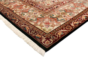 Pasargad Home Crown Jewel Agra Collection Hand-knotted Wool Area Rug - Timeless Elegance For Any Space   Phb-2 9x12