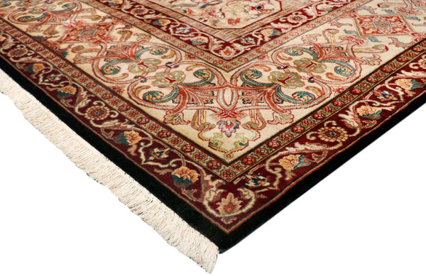 Pasargad Home Crown Jewel Agra Collection Hand-knotted Wool Area Rug - Timeless Elegance For Any Space   Phb-2 9x12