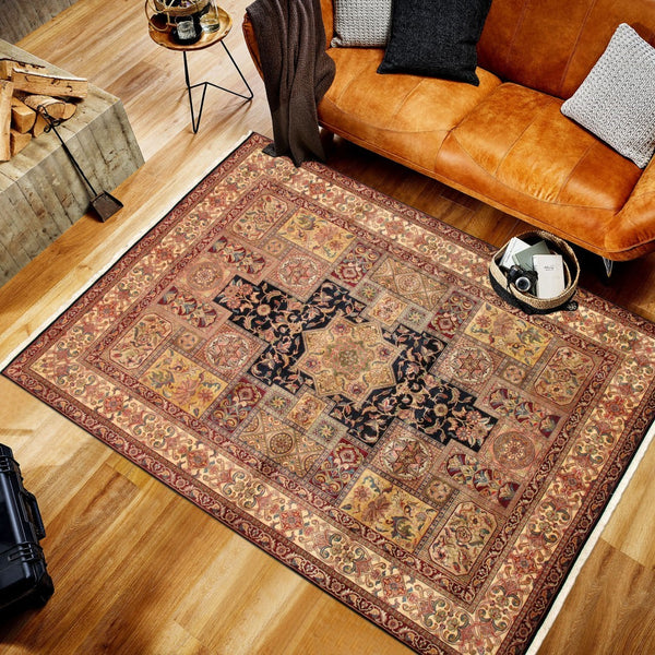 Pasargad Home Crown Jewel Agra Collection Hand-knotted Wool Area Rug - Timeless Elegance For Any Space   Phb-2 9x12