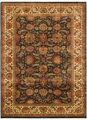 Pasargad Home Mogul Art Agra Hand-knotted Wool Area Rug In Elegant Red Floral Design For Indoors   024478