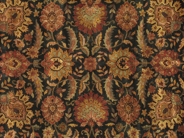 Pasargad Home Mogul Art Agra Hand-knotted Wool Area Rug In Elegant Red Floral Design For Indoors   024478