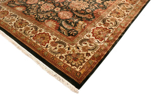 Pasargad Home Mogul Art Agra Hand-knotted Wool Area Rug In Elegant Red Floral Design For Indoors   024478