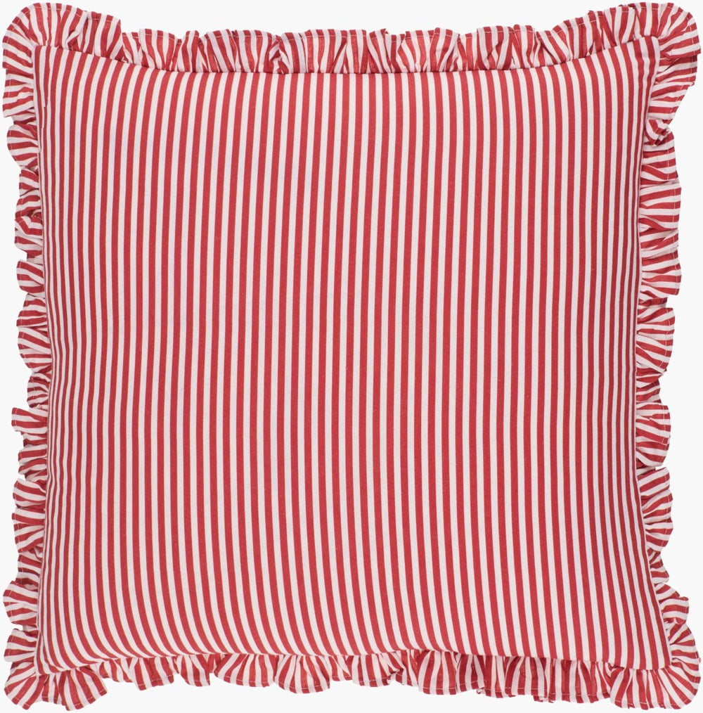 Livabliss Augusta Cotton Flax Woven Throw Pillow Farmhouse Cottage Textural Square Accent AGU002-1818