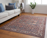Feizy Rugs Rawlins Polyester Machine Made Vintage Rug Brown/Red/Ivory 8'-10" x 12'
