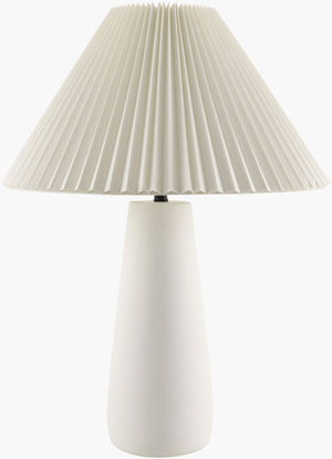 Livabliss Algoz Hand-painted Concrete Table Lamp with Cotton Shade Arts and Crafts Style AGZ-001