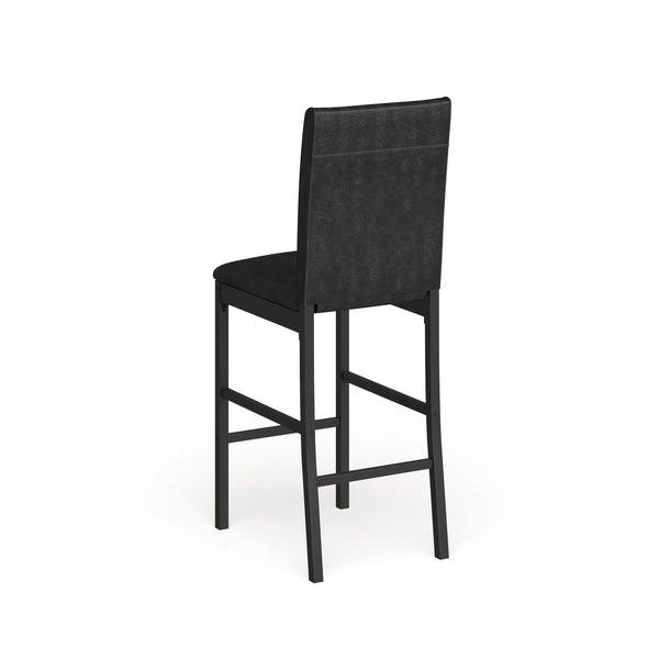 Homelegance By Top-Line Aristos Metal Upholstered Counter Height Chairs (Set of 4) Black Metal
