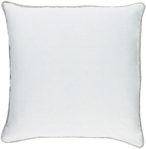 Surya Sasha Accent Pillow - 18"L X 18"W Stylish Linen Decor For Couch, Chair, Or Bed - Easy Care! Pale Blue Linen Ah004-2020