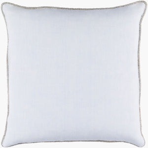 Surya Sasha Accent Pillow - 18"L X 18"W Stylish Linen Decor For Couch, Chair, Or Bed - Easy Care! Pale Blue Linen Ah005-1818