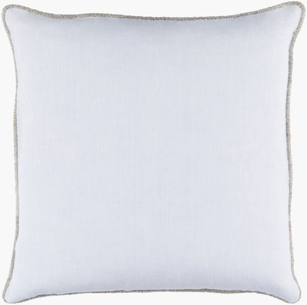Surya Sasha Accent Pillow - 18"L X 18"W Stylish Linen Decor For Couch, Chair, Or Bed - Easy Care! Pale Blue Linen Ah005-1818