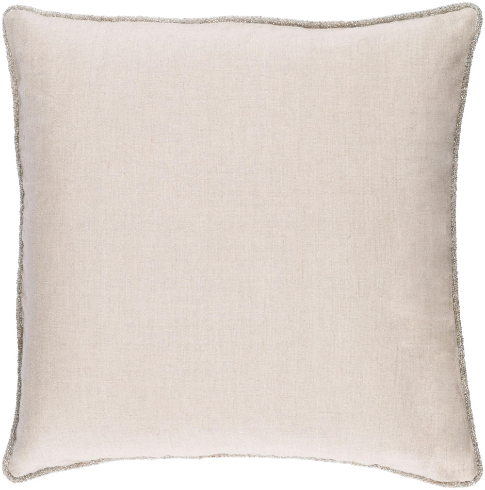 Surya Sasha Accent Pillow - 18"L X 18"W Stylish Linen Decor For Couch, Chair, Or Bed - Easy Care! Pale Blue Linen Ah004-2020