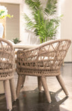 Dana Rope Dining Chair in Linen Canvas w/ Self Welt SW4301-1-LCAN-STKIT Sunset West