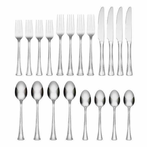 Lenox Hampton Forge Avalon 20 Piece Flatware Set Metallic, STAINLESS METAL 106A0202ES