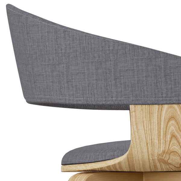 English Elm Lowell Bentwood Dining Chair - Stylish Light Grey Upholstery For Modern Comfort & Versatility B136P158843