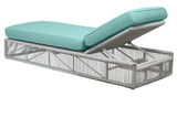 Miami Adjustable Chaise in Dupione Celeste w/ Self Welt SW4401-9-8067 Sunset West