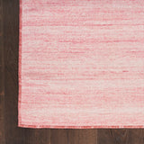 Nourison Washable Essentials WAE01 Machine Made Loom-woven Borderless Design Indoor Only Modern  Rug Pink, Pink Front Base, 85% Polyester,9% Cotton,6% Other Fibers 99446949677