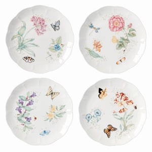 Lenox Butterfly Meadow 4-Piece Dinner Plate Set Multi, WHITE PORCELAIN 891268