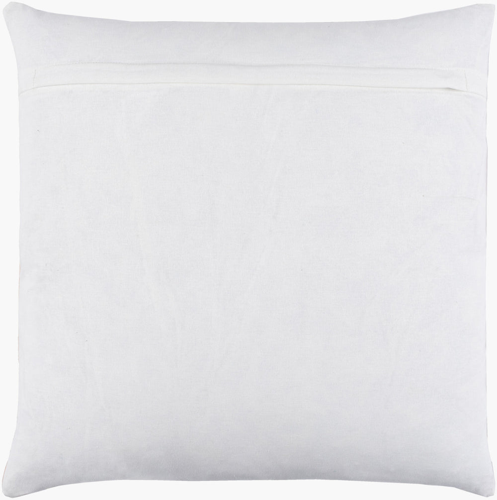 Surya Sheana 18” X 18” Accent Pillow - Durable Cotton Design For Modern Decor Charm & Comfort In Any Space Peach Cotton,Cotton Ahe001-1818