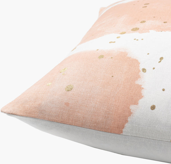 Surya Sheana 18” X 18” Accent Pillow - Durable Cotton Design For Modern Decor Charm & Comfort In Any Space Peach Cotton,Cotton Ahe001-1818