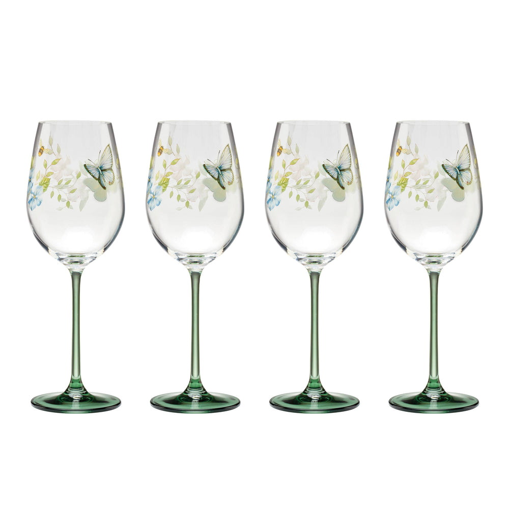 Lenox Butterfly Meadow Wine Glasses, Set of 4 Multi, NO COLOR GLASS,CRYSTAL 896703