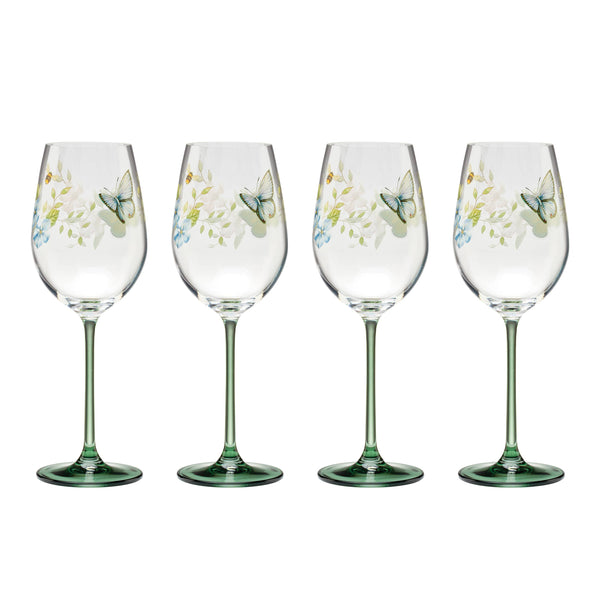 Lenox Butterfly Meadow Wine Glasses, Set of 4 Multi, NO COLOR GLASS,CRYSTAL 896703