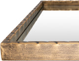 Alchemist AHI-001 72"H x 24"W x 2"D Full Length Mirror AHI001-7224  Frame: Gold Surya