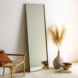 Alchemist AHI-001 72"H x 24"W x 2"D Full Length Mirror AHI001-7224  Frame: Gold Surya