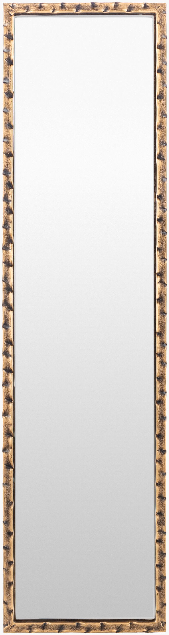 Surya Alchemist Mirror - 30"H X 8"W Mid-century Modern Design, Elegant Minimalist Aesthetic For Any Space Frame, Gold Iron Ahi004-308