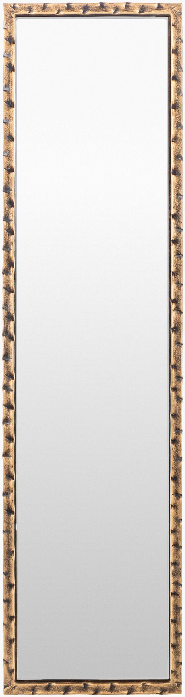 Surya Alchemist Mirror - 30"H X 8"W Mid-century Modern Design, Elegant Minimalist Aesthetic For Any Space Frame, Gold Iron Ahi004-308