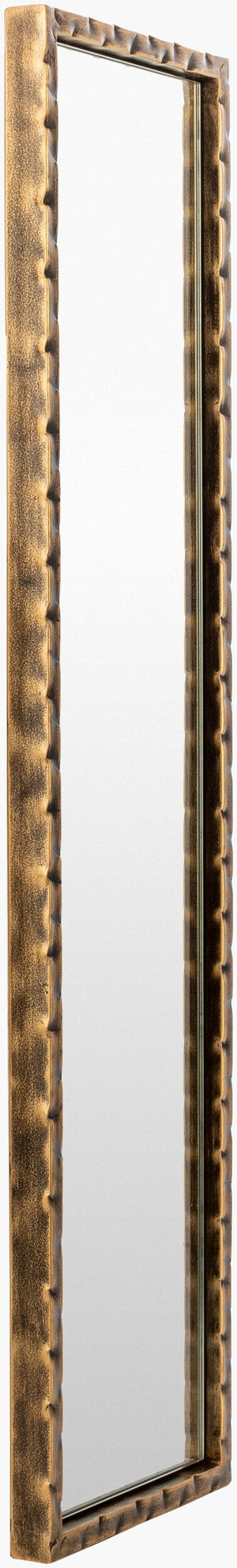 Surya Alchemist Mirror - 30"H X 8"W Mid-century Modern Design, Elegant Minimalist Aesthetic For Any Space Frame, Gold Iron Ahi004-308