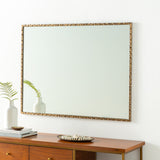 Alchemist AHI-005 40"H x 30"W x 1"D Accent Mirror AHI005-4030  Frame: Gold Surya