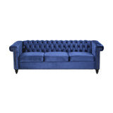 Christopher Knight Home® - Noble House - Parkhurst Tufted Chesterfield Velvet 3 Seater Sofa