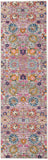 Nourison Passion PSN01 Machine Made Power-loomed Borderless Design Indoor Only Bohemian Transitional Rug Silver, Pink and Grey 100% Polypropylene 99446013507