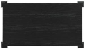 Hooker Furniture Commerce Xaden Gathering Desk — Charred Black Shou Sugi Ban Finish, Sculpted Legs & Pewter Crossbar, Rustic Industrial Statement Piece 7228-10019-99