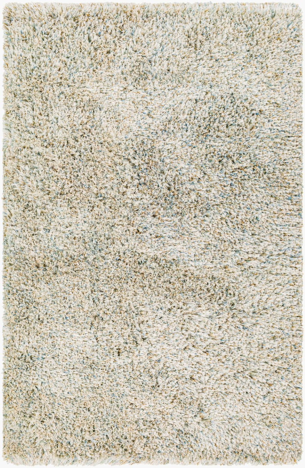 Livabliss Anaheim Handwoven Polyester Area Rug with Fringe Bohemian Accent for Entryway or Bath Sky Blue, Seafo 2' x 3' AHM2300-23